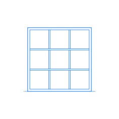 Furniture Bookcases Ikea Kallax Shelf Unit 3X3 Outline Drawing Svg Vector, Free Vectors File